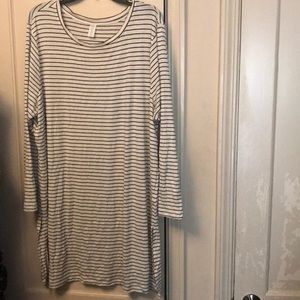 Luxe striped tunic